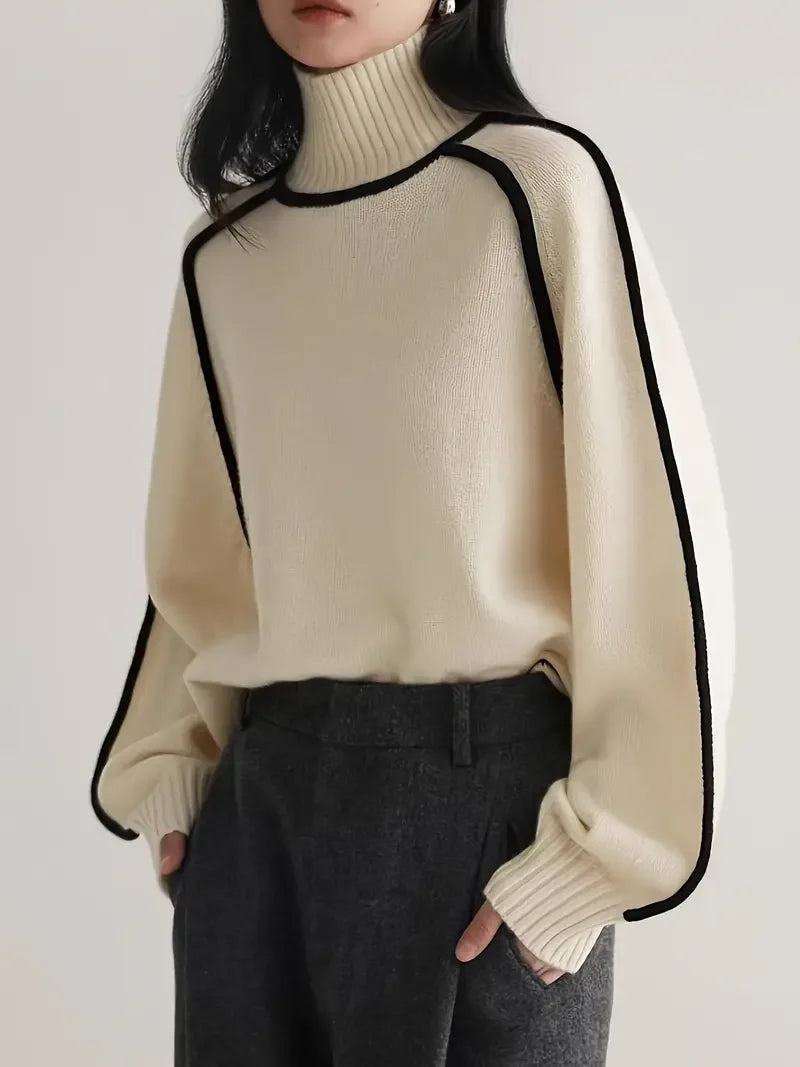 Sienna Sculpted Knit High Neck Sweater