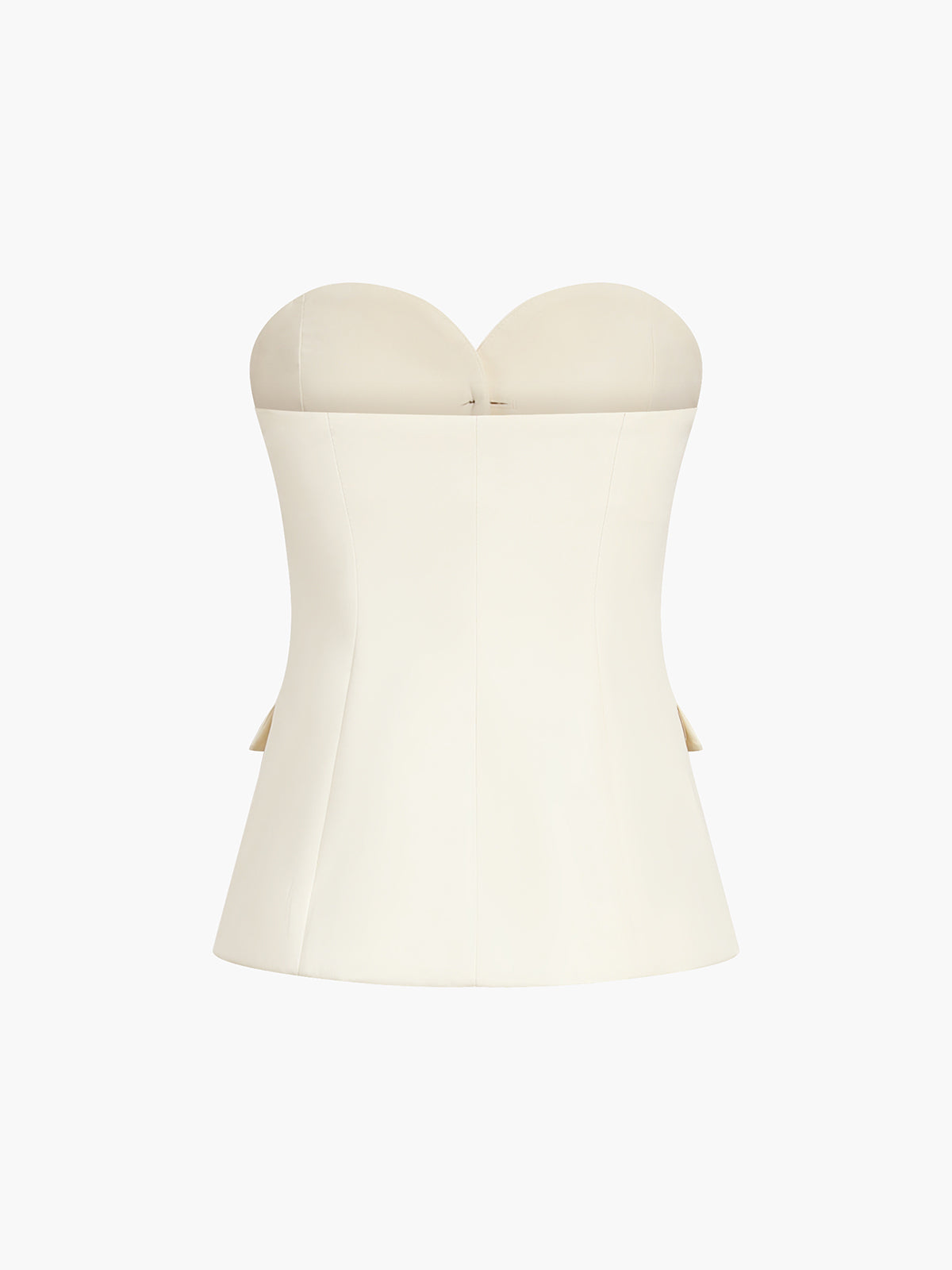 Solid Tube Top With Wide Leg Pants Set 4