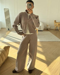 Sorella Wide-Leg Knit Two-Piece