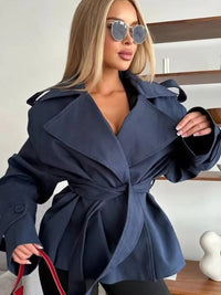 Sorelle Modern Cropped Trench Coat