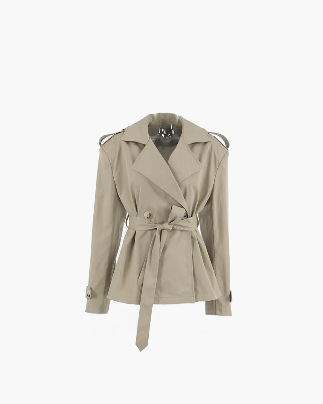 Sorelle Modern Cropped Trench Coat