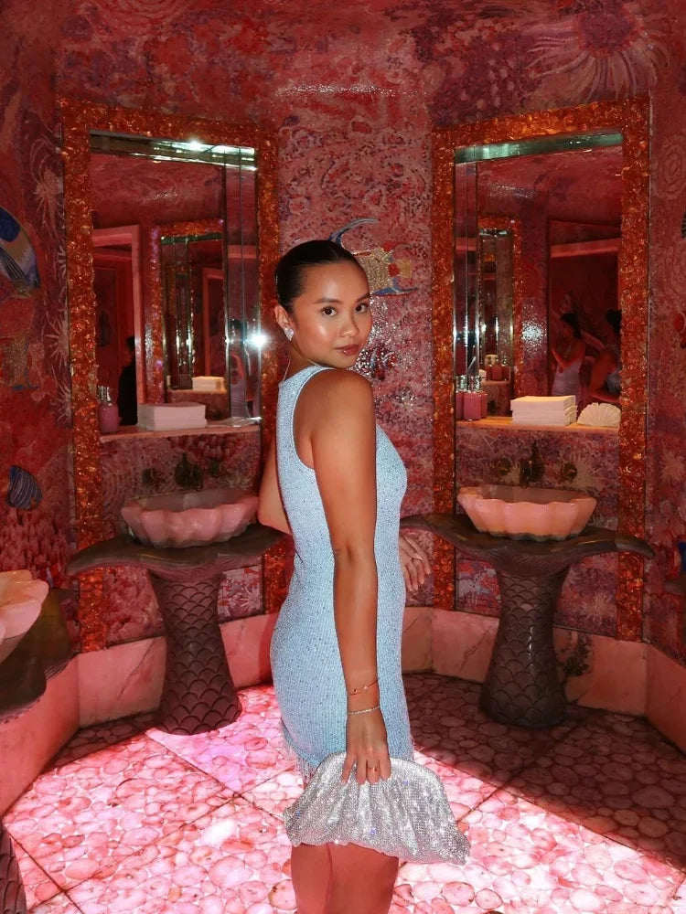 Lumi Shimmer Mini Dress