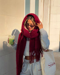Vespera Oversized Tasseled Winter Scarf