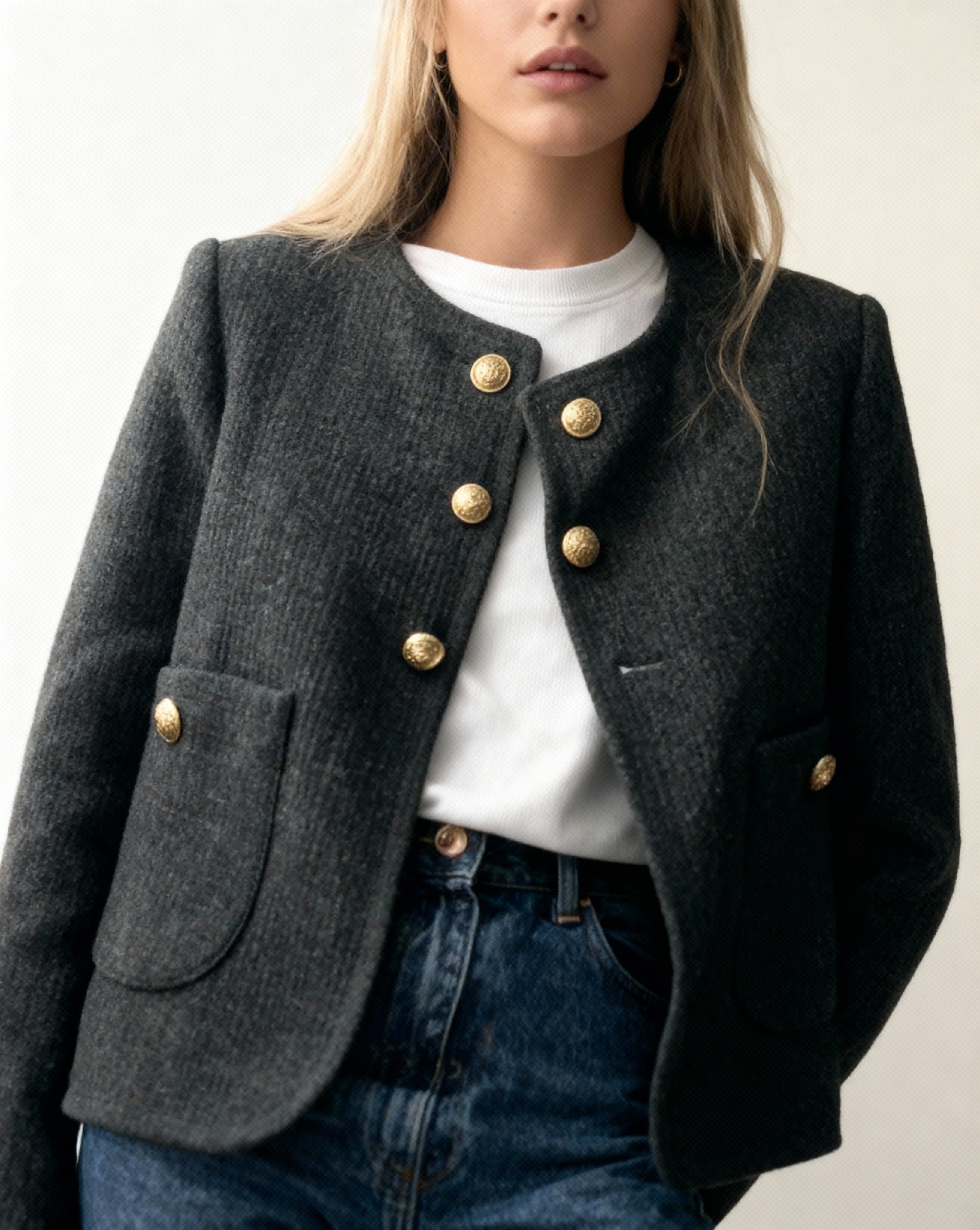 Valentina Old Money Button Jacket
