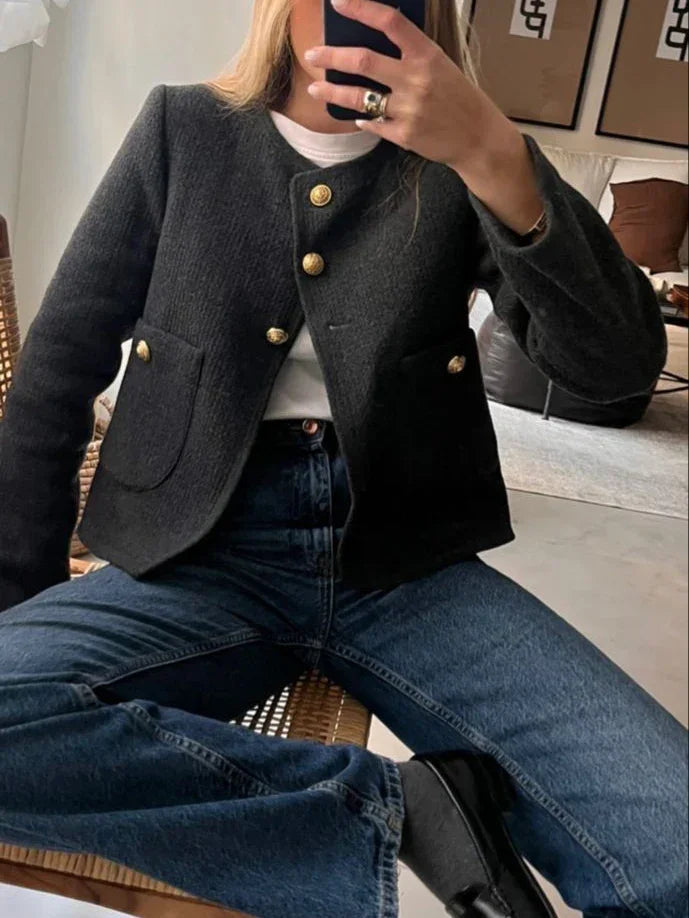 Valentina Old Money Button Jacket