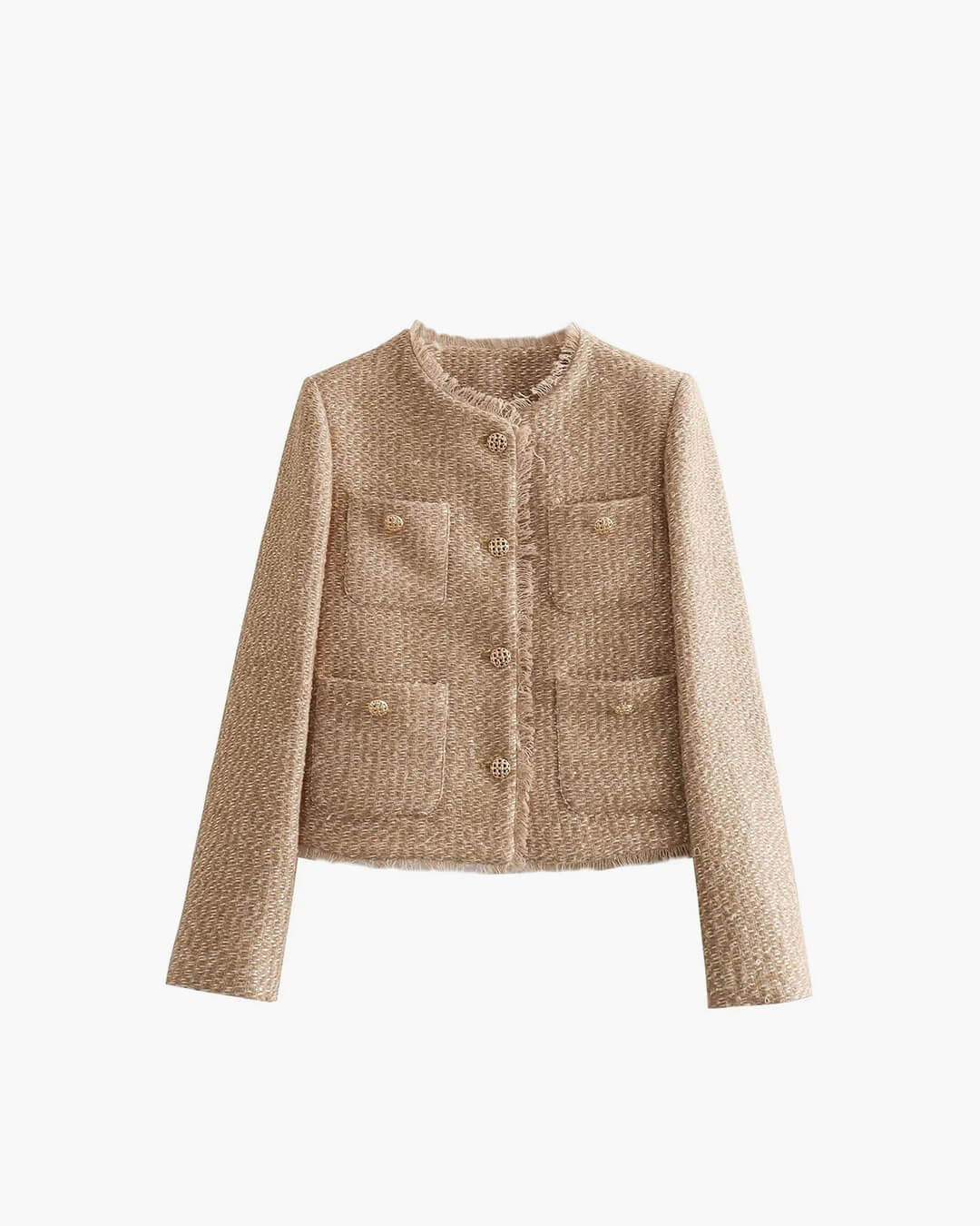 Valerie Textured Parisian Button Jacket