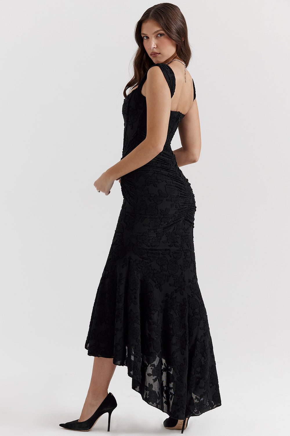 Celeste Draped Corset Gown 5