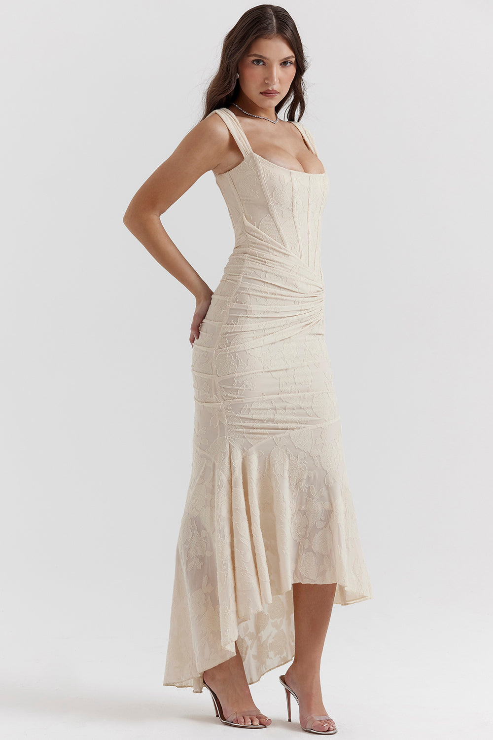 Celeste Draped Corset Gown 8