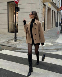Valerisse Oversized Wool-Blend Pea Coat