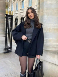 Valerisse Oversized Wool-Blend Pea Coat