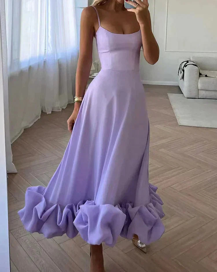 Valerisse Sculpted Strap Midi Dress