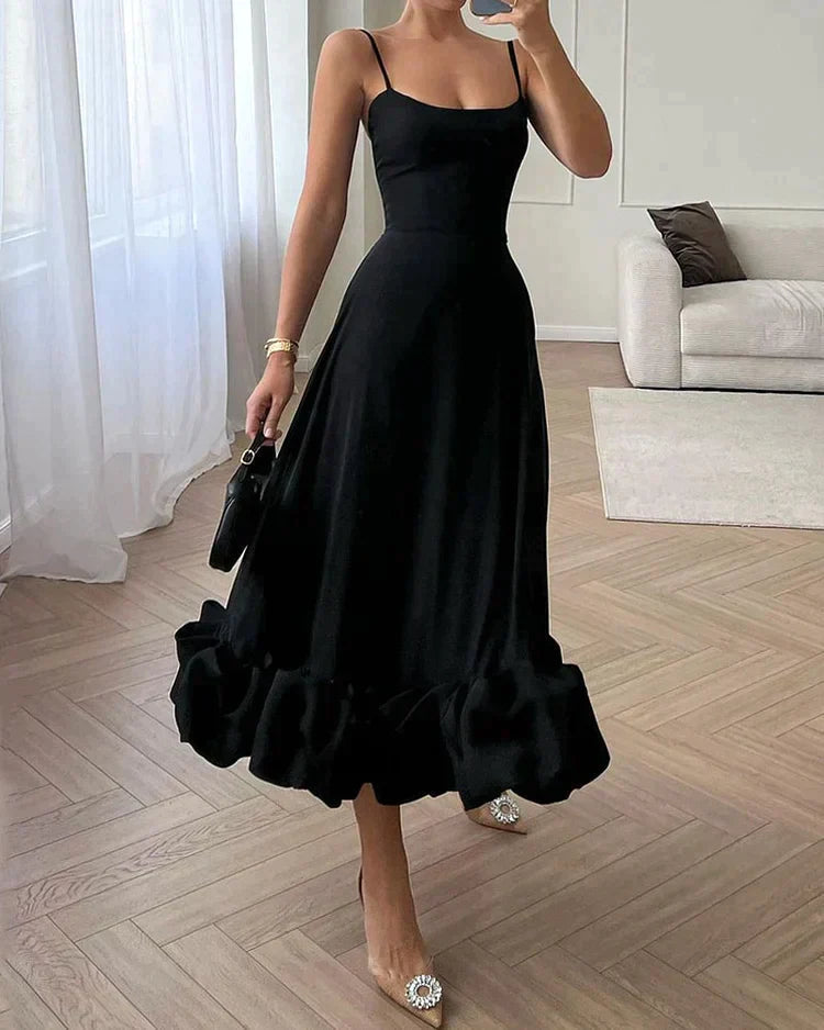 Valerisse Sculpted Strap Midi Dress