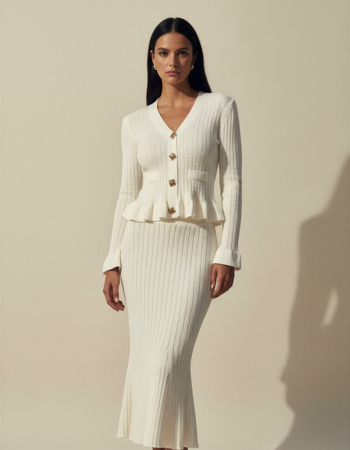 Celeste Knit Skirt & Cardigan Set