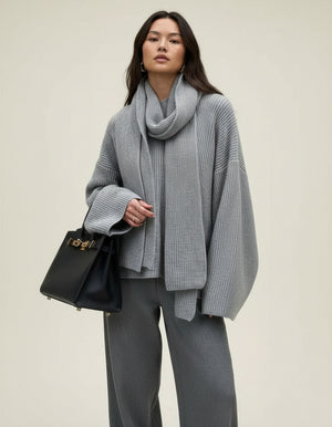 Elise Relaxed Pullover & Scarf Set