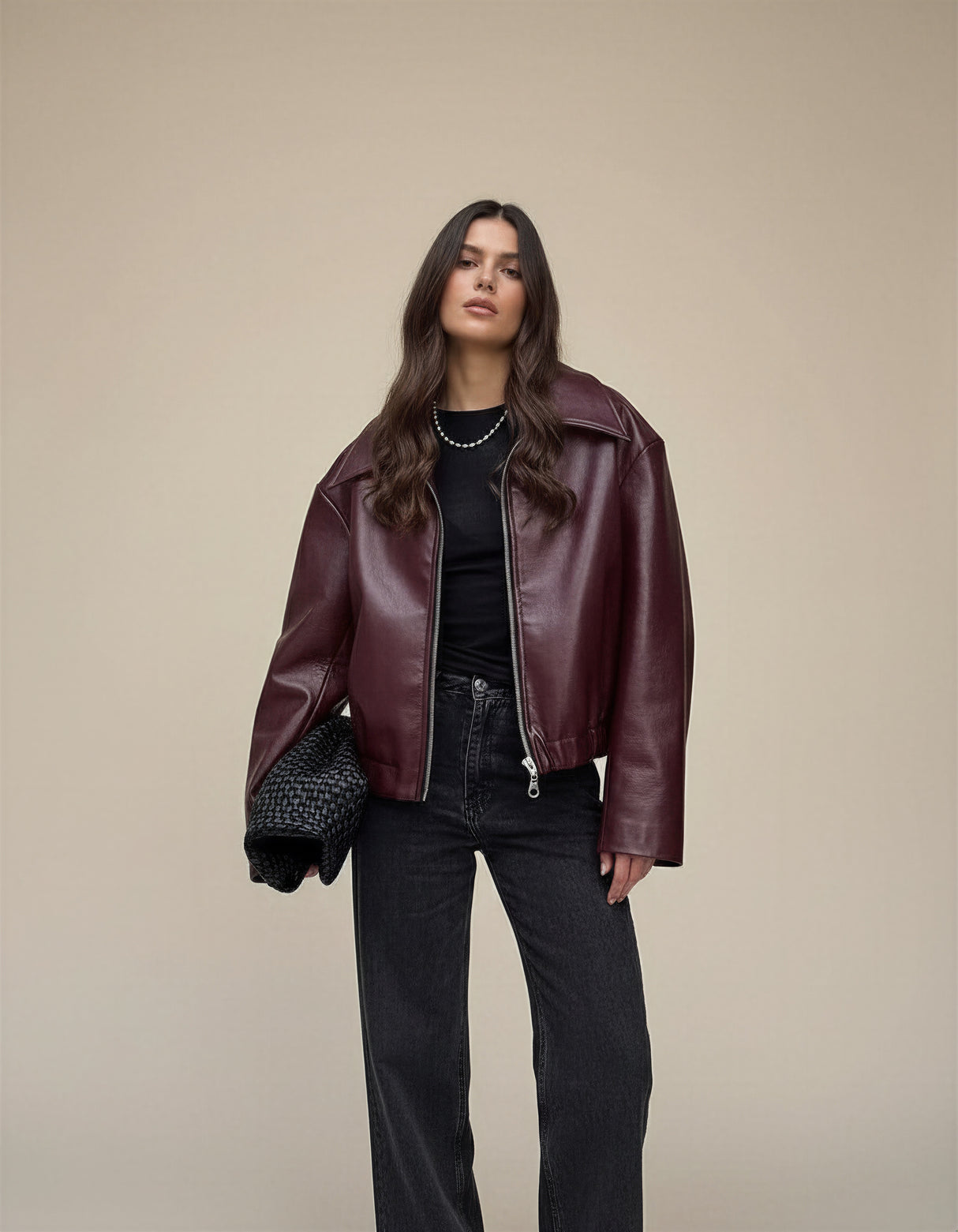 Talia Autumn Faux Leather Jacket